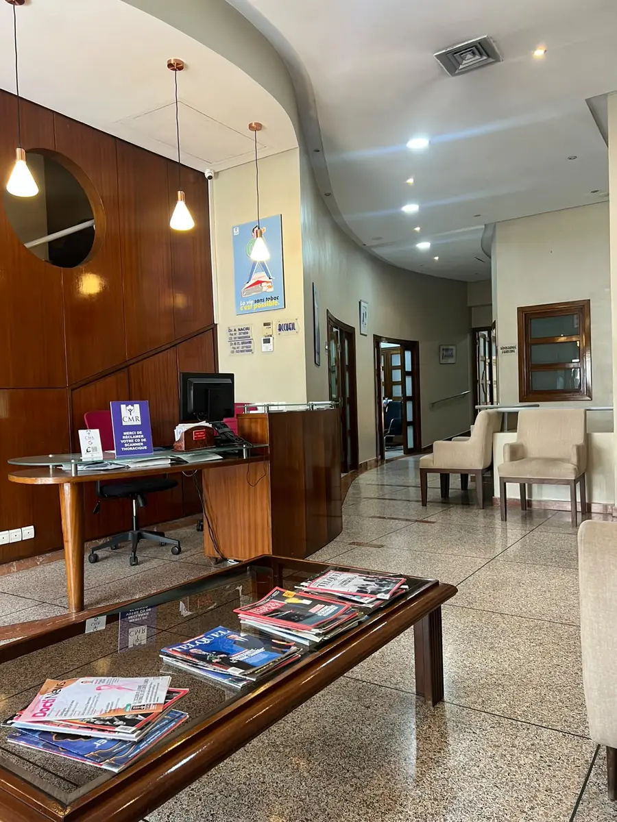 Accueil et réception du CMR Souffle, centre de pneumologie à Casablanca